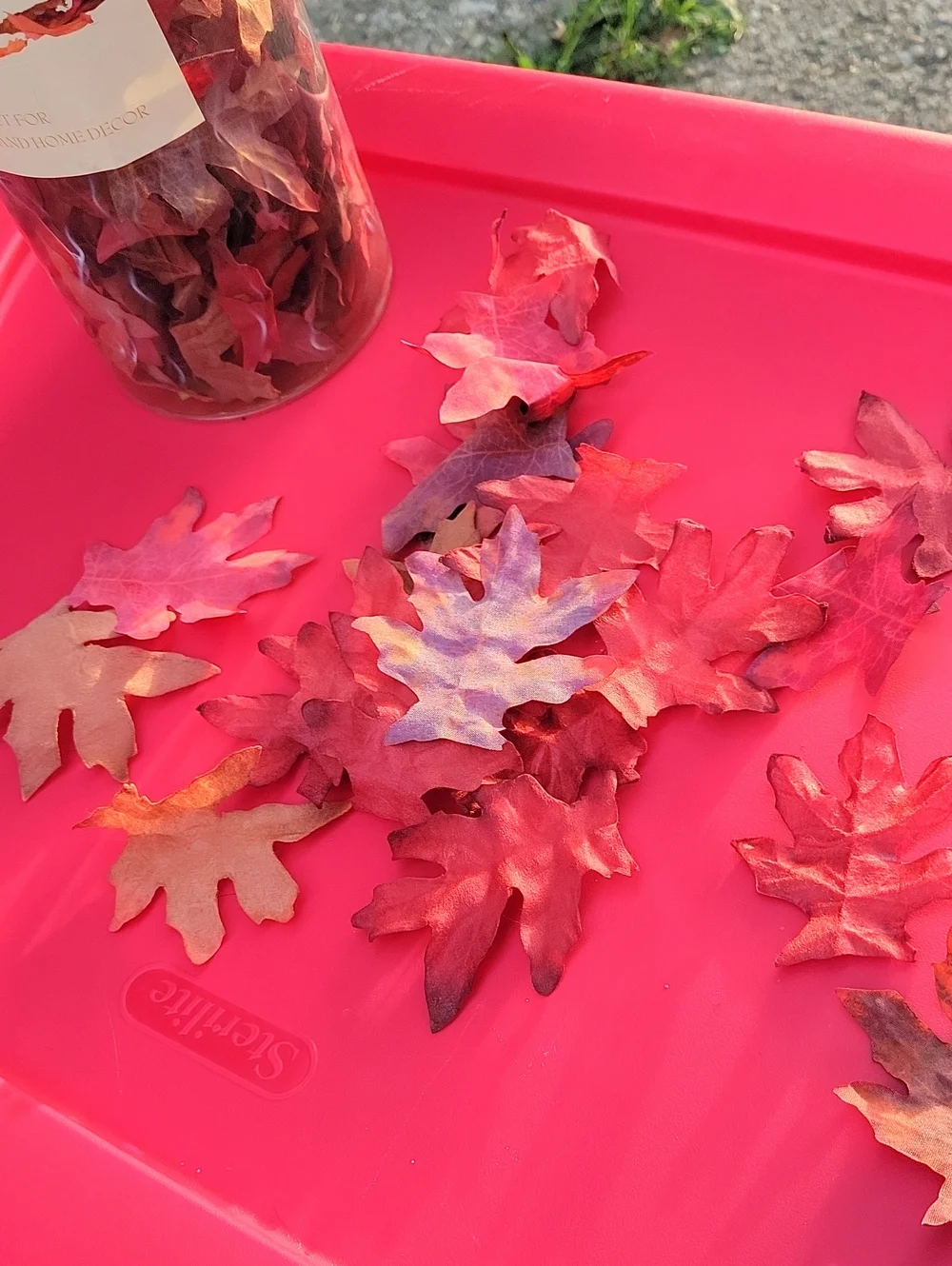 5 For 25.00/Fall Leaves/ Silk/ Realistic!New Old Stock